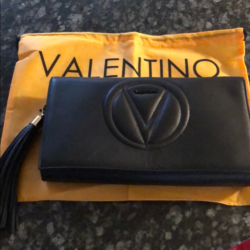 Valentino leather shoulder bag/crossbody/clutch